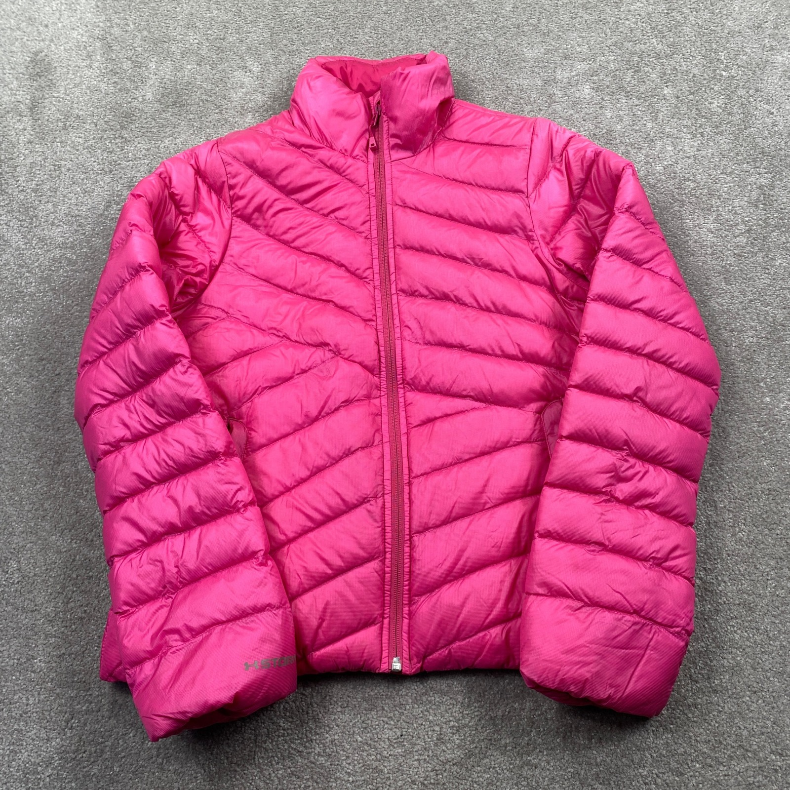Under Armour Puffer Jacket Womens Small Pink Coldgear Infrared Ua Storm Down Mix